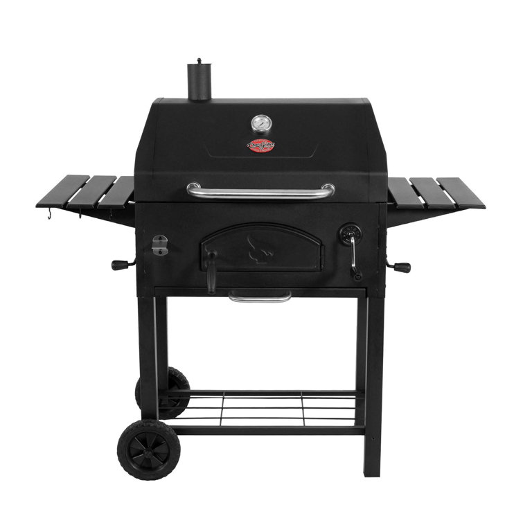 Char-Griller Black Heavy-Duty Steel Charcoal Grill with Smoker