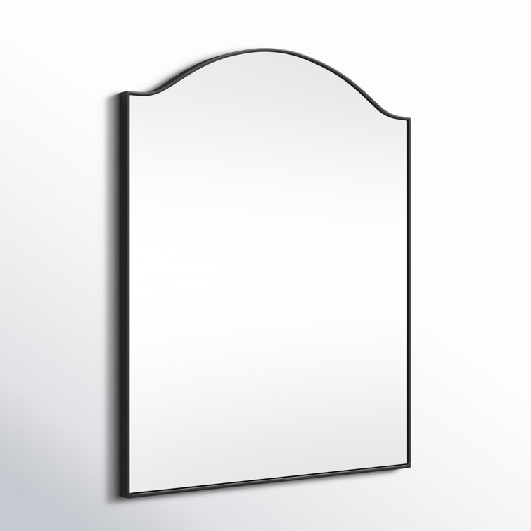 Asher Collection Square Gunmetal Vanity Mirror