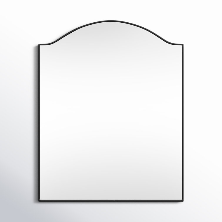 Asher Collection Square Gunmetal Vanity Mirror