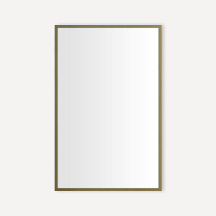 Rectangular Iron Black Metal Framed Vanity Mirror