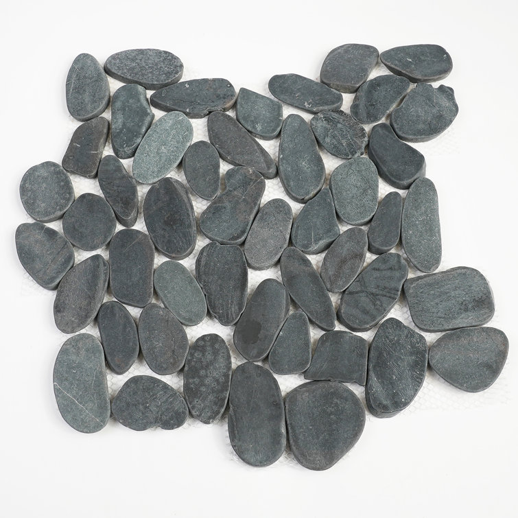 StoneCreek Grey Natural Pebble Mosaic Tile for Indoor/Outdoor Use