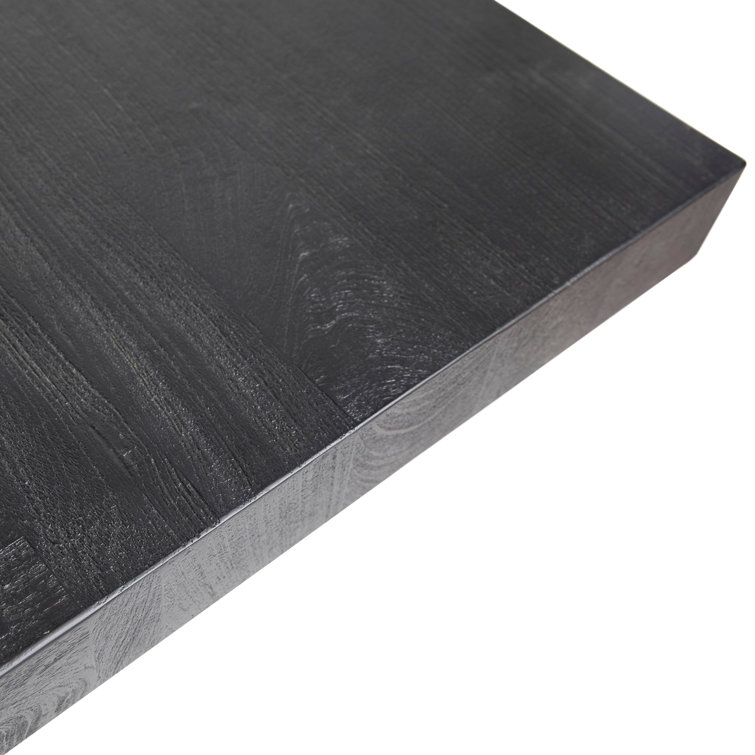 Sereno 40" Black Mango Wood Square Coffee Table