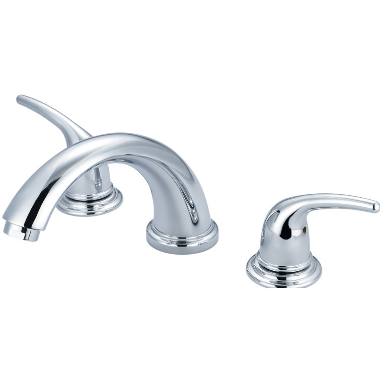 Polished Chrome Double Handle Roman Tub Trim Set