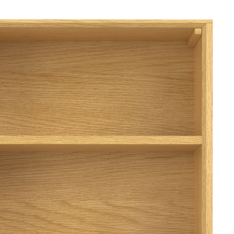 Banting Oak Wood and Metal Adjustable Bookcase with Drawers