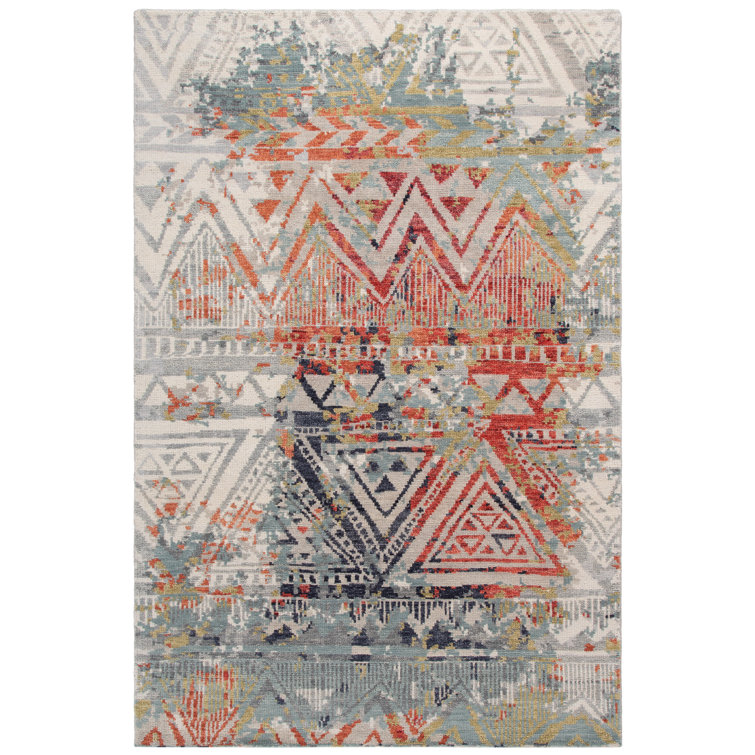 Samarkand Elegance Hand-Knotted Wool 6' x 9' Red Area Rug