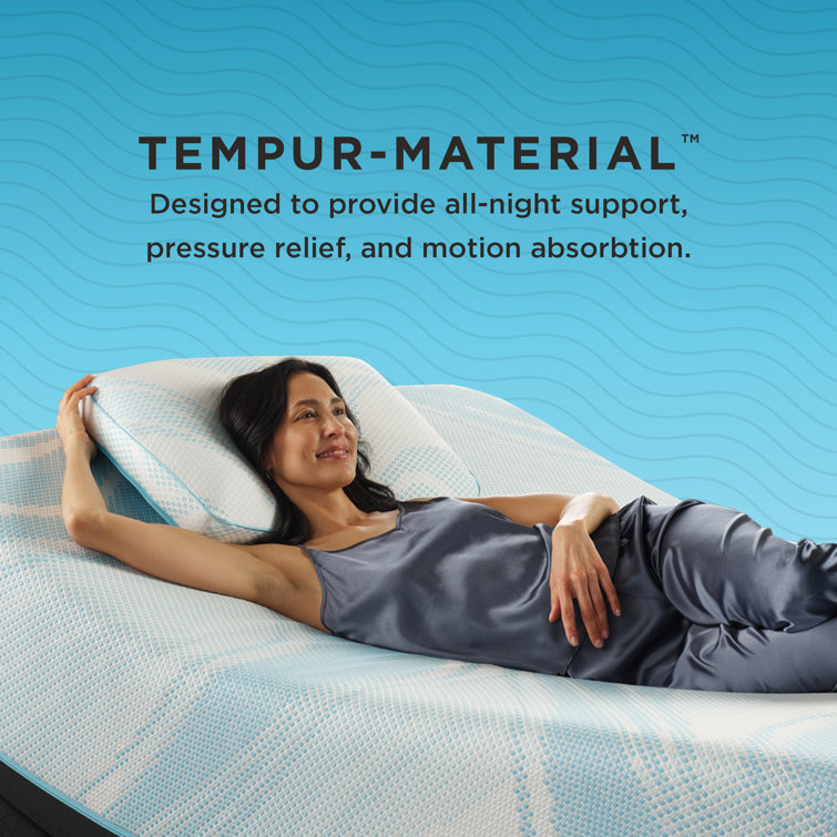 Tempur-Pedic Queen Light Blue Cooling Memory Foam Pillow