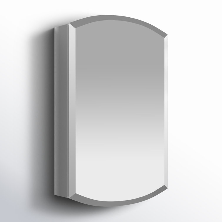 Archer 20" x 31" Frameless Aluminum and Glass Medicine Cabinet