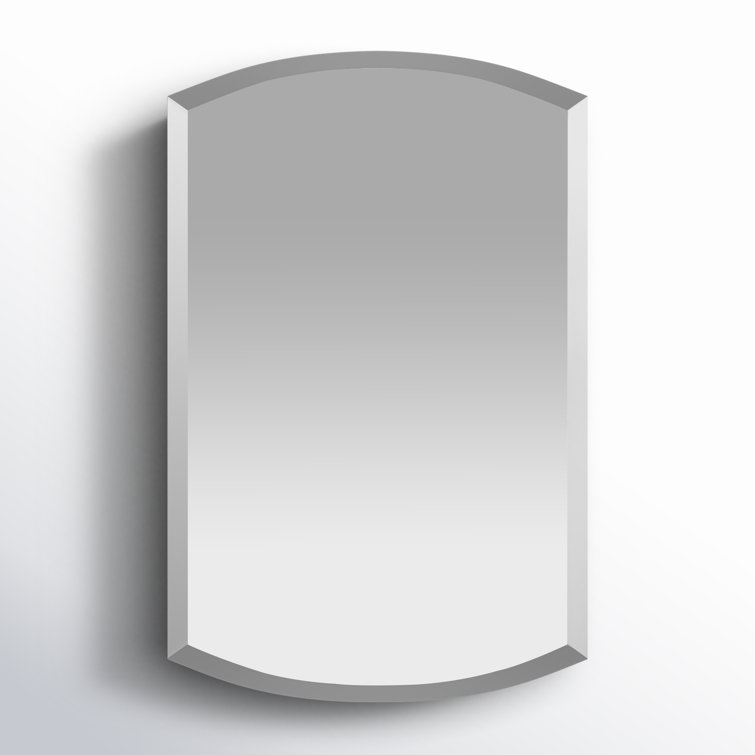 Archer 20" x 31" Frameless Aluminum and Glass Medicine Cabinet