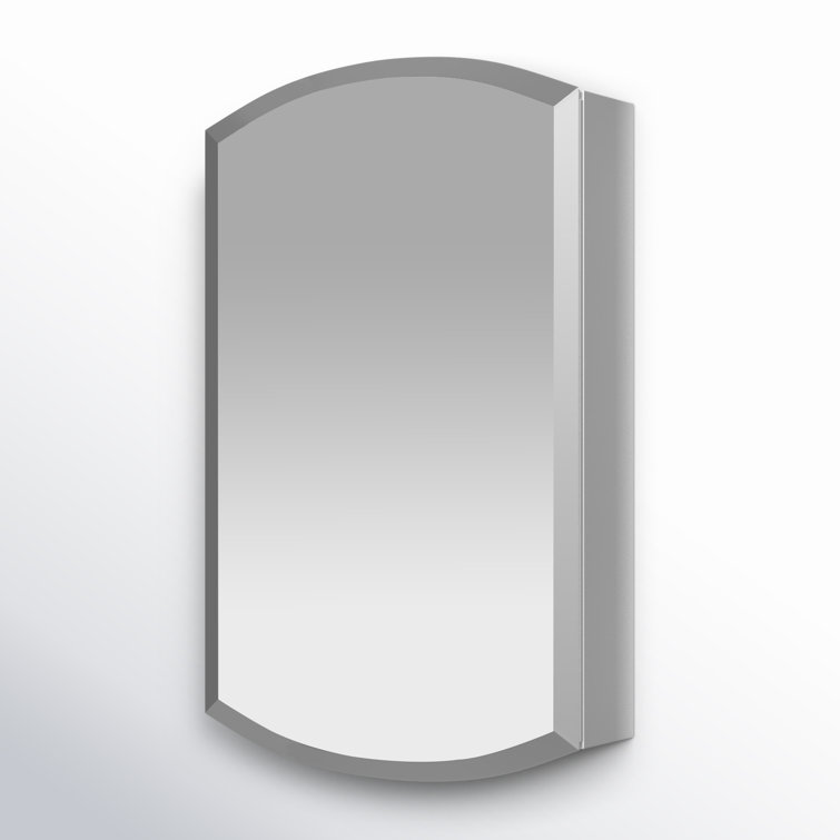 Archer 20" x 31" Frameless Aluminum and Glass Medicine Cabinet