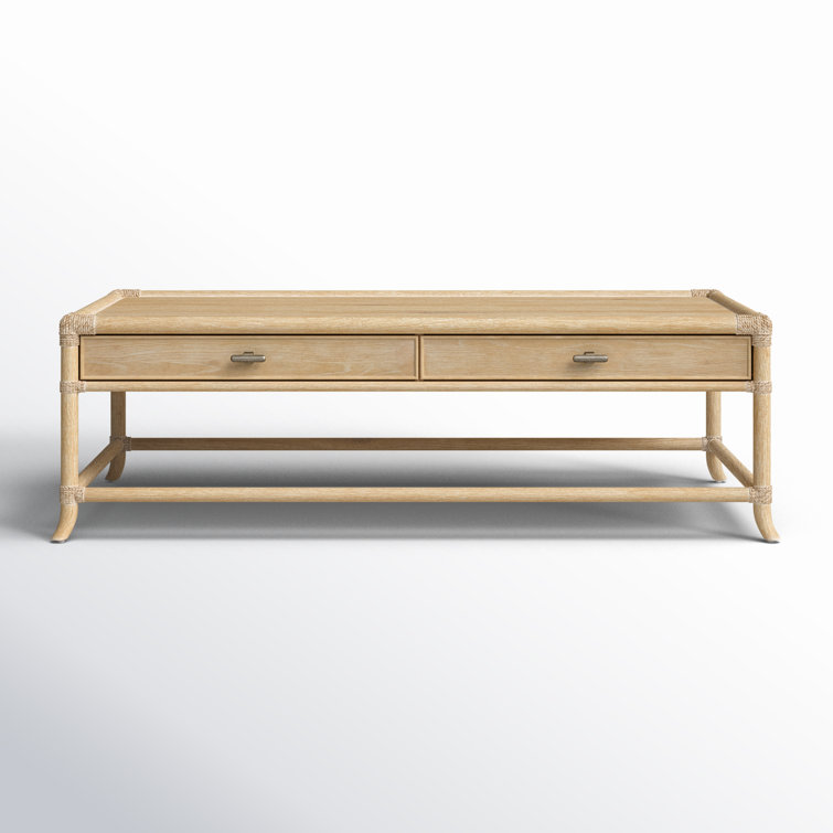 Dune Brown Oak and Maple Rectangular Coffee Table with Storage