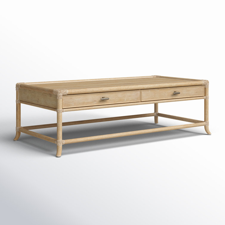 Dune Brown Oak and Maple Rectangular Coffee Table with Storage