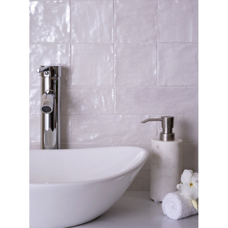 Duchess 4" x 4" Glossy White Ceramic Wall Tile