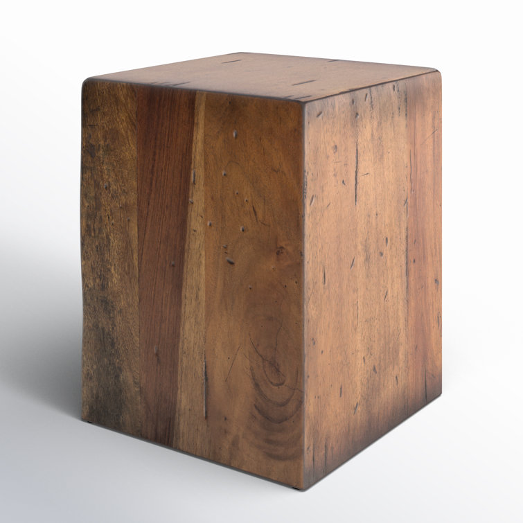 Parkview Contemporary Reclaimed Wood Square End Table