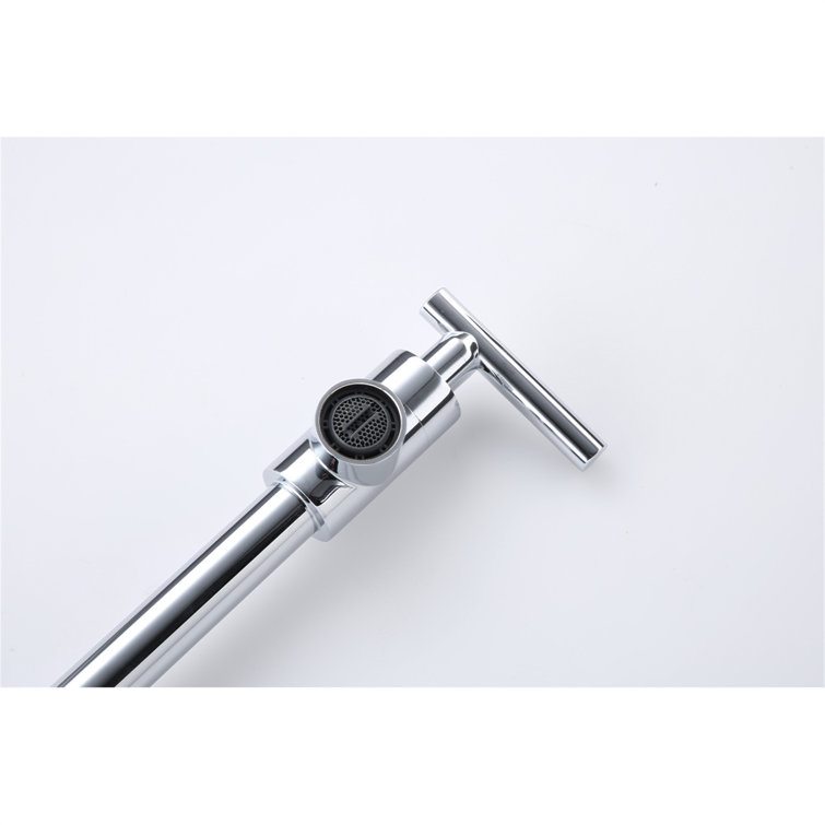 Chrome Wall Mount Folding Kitchen Pot Filler Faucet