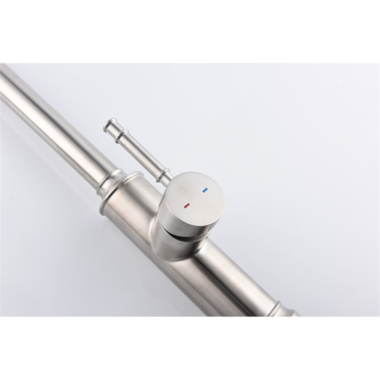 Brushed Nickel Single Handle Pull Down Kitchen Faucet
