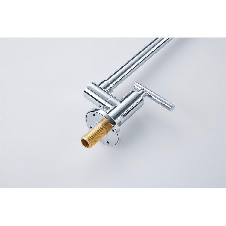 Chrome Wall Mount Folding Kitchen Pot Filler Faucet