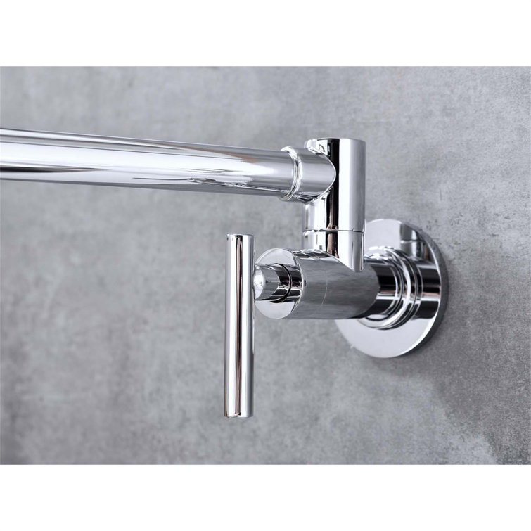 Chrome Wall Mount Folding Kitchen Pot Filler Faucet
