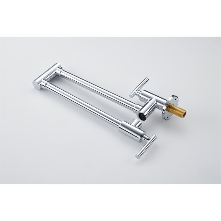 Chrome Wall Mount Folding Kitchen Pot Filler Faucet