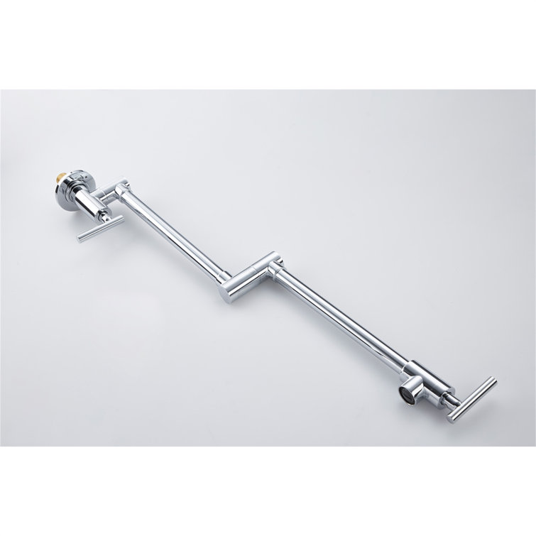 Chrome Wall Mount Folding Kitchen Pot Filler Faucet