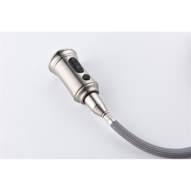 Brushed Nickel Single Handle Pull Down Kitchen Faucet