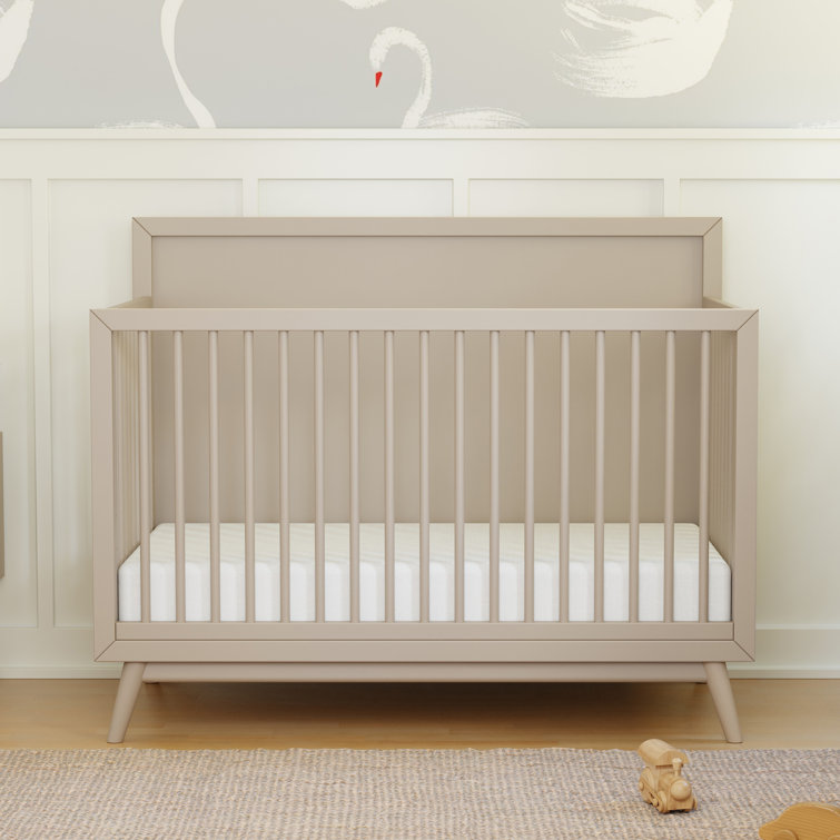 Palma Taupe Sustainable Wood 4-in-1 Convertible Crib