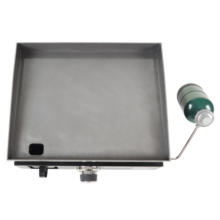 19-Inch Black Stainless Steel Portable Propane Gas Griddle
