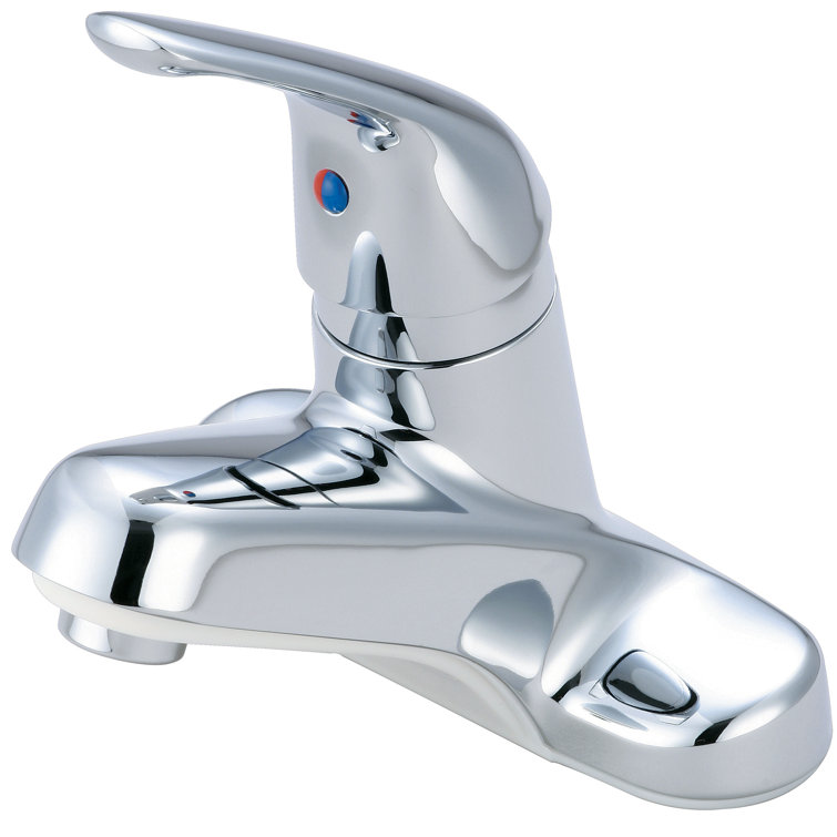 Polished Chrome Single Handle Centerset Bathroom Faucet