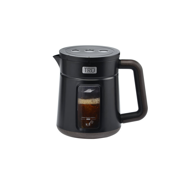 TRU Black BPA-Free Rapid Cold Brew Coffee Maker