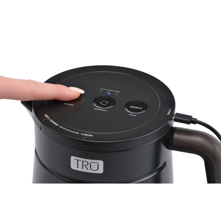 TRU Black BPA-Free Rapid Cold Brew Coffee Maker