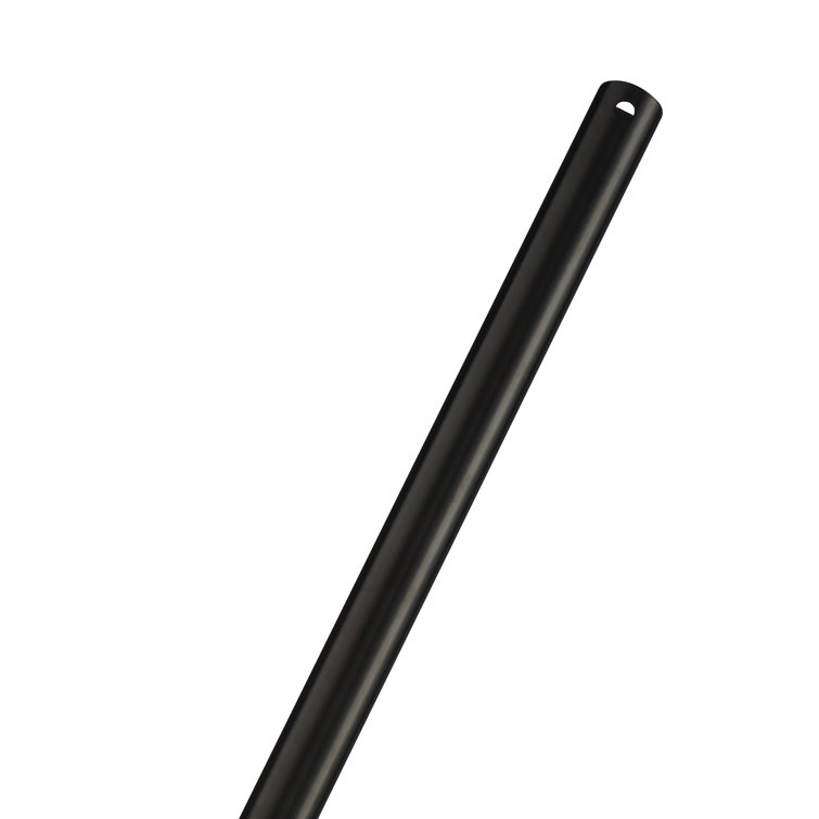 60-Inch Gloss Black Steel Ceiling Fan Downrod