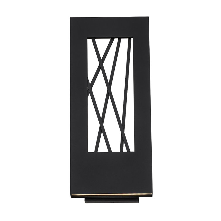 Twilight 16" Black Aluminum LED Outdoor Wall Light