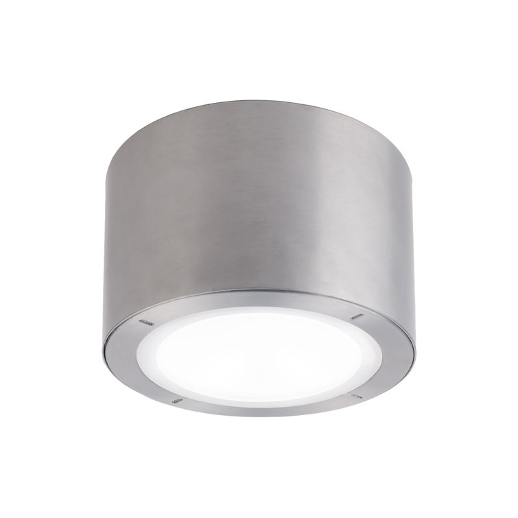 Brushed Aluminum LED Indoor/Outdoor Flush Mount Light