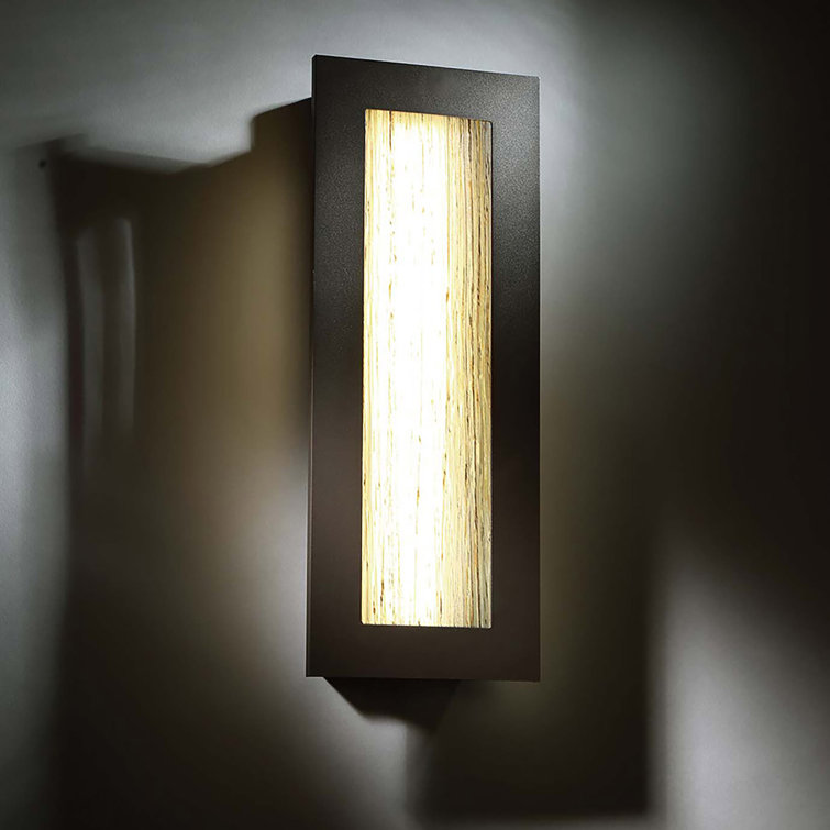 Bronze Art Glass Dimmable LED Wall Sconce - 18" H x 7" W