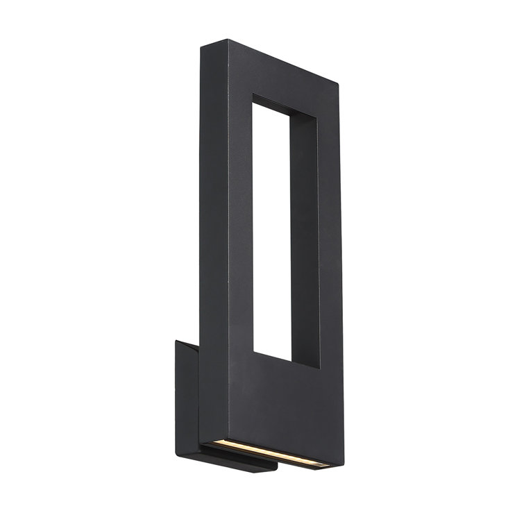 Twilight 16" Black Aluminum LED Outdoor Wall Light