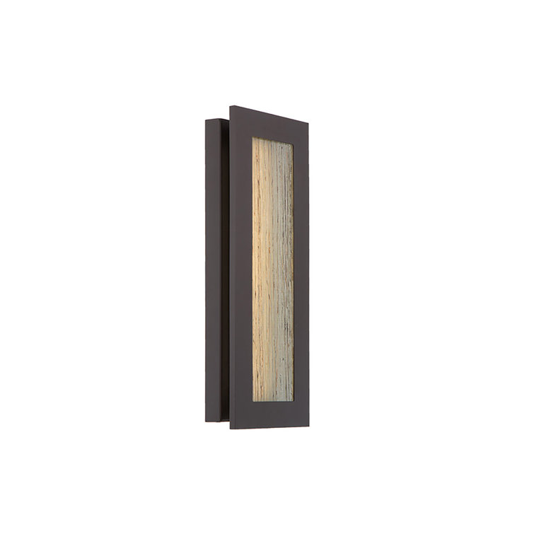 Bronze Art Glass Dimmable LED Wall Sconce - 18" H x 7" W
