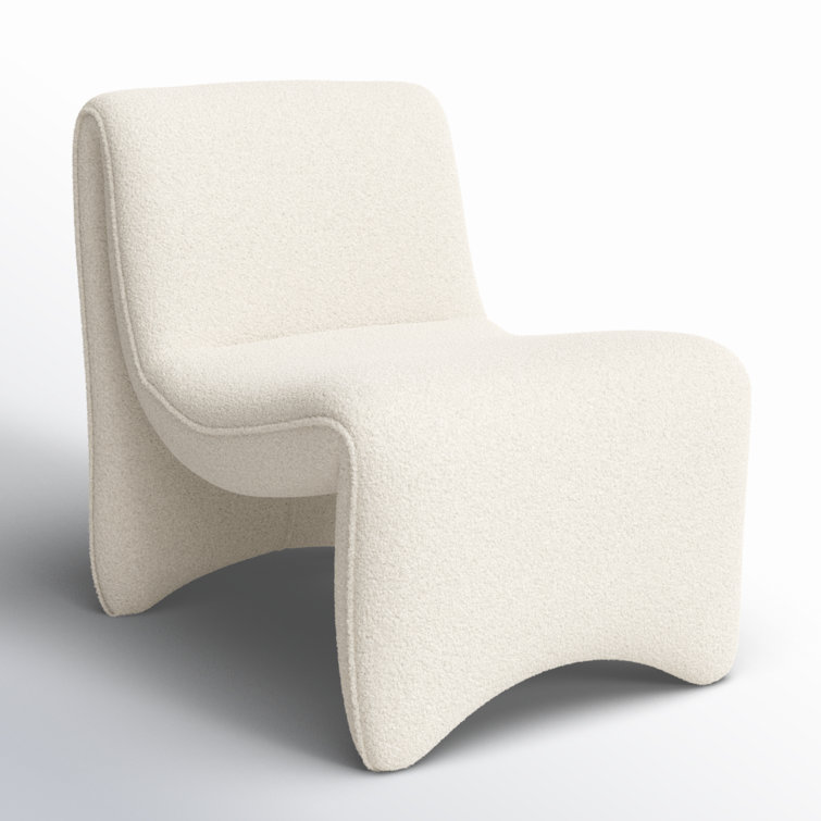 Cardiff Cream Contemporary 26.5'' Accent Chair with Performance Fabric
