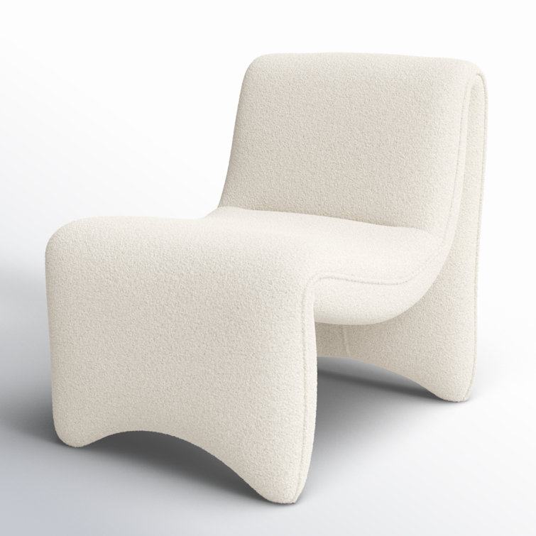 Cardiff Cream Contemporary 26.5'' Accent Chair with Performance Fabric