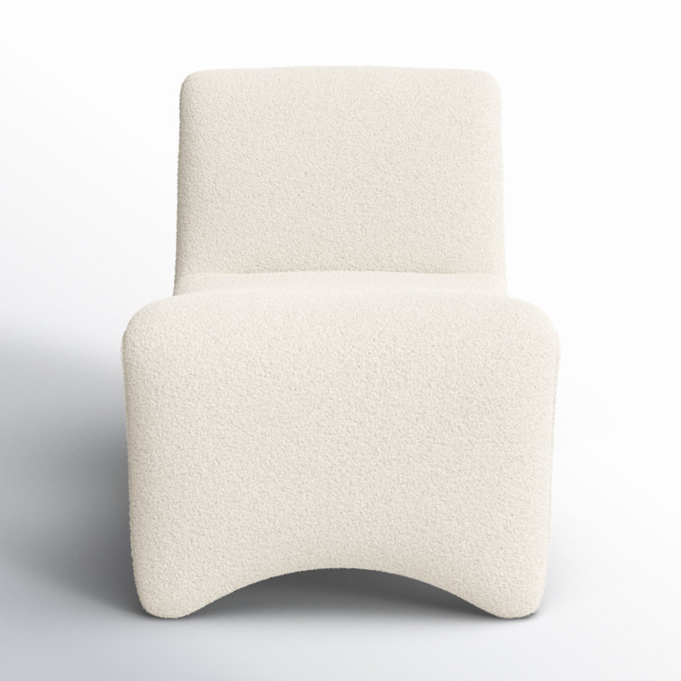 Cardiff Cream Contemporary 26.5'' Accent Chair with Performance Fabric