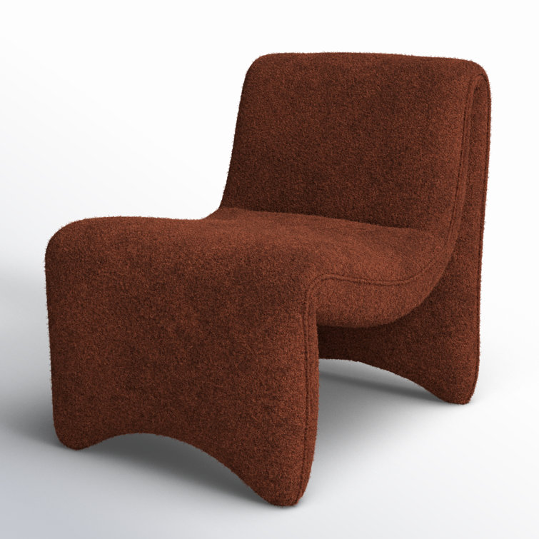 Cardiff Auburn Contemporary Glove Accent Chair