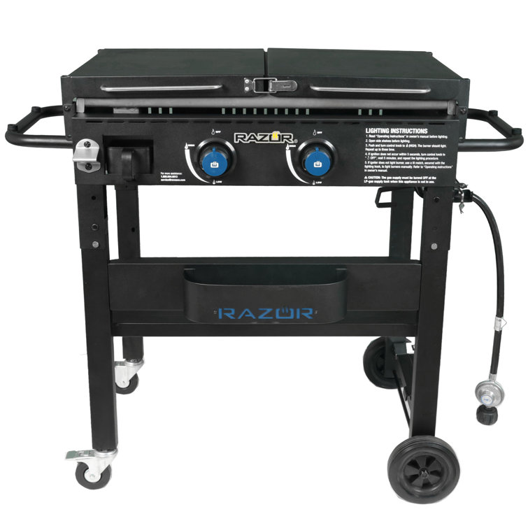 Razor 2-Burner Black Stainless Steel Propane Gas Grill