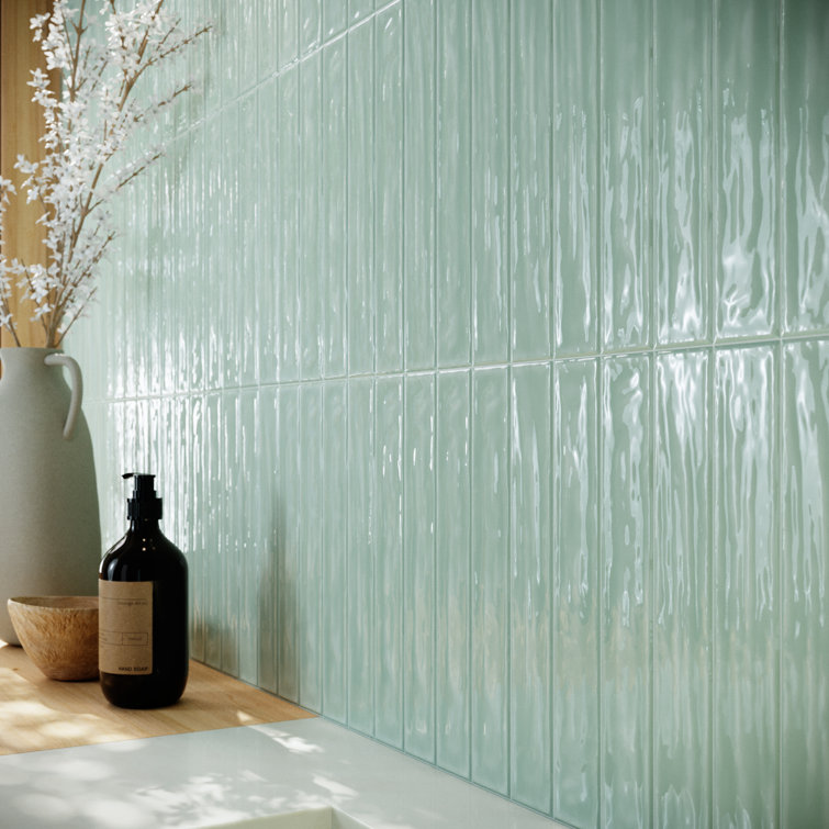 Fern Green 2x12 Polished Ceramic Subway Wall Tile