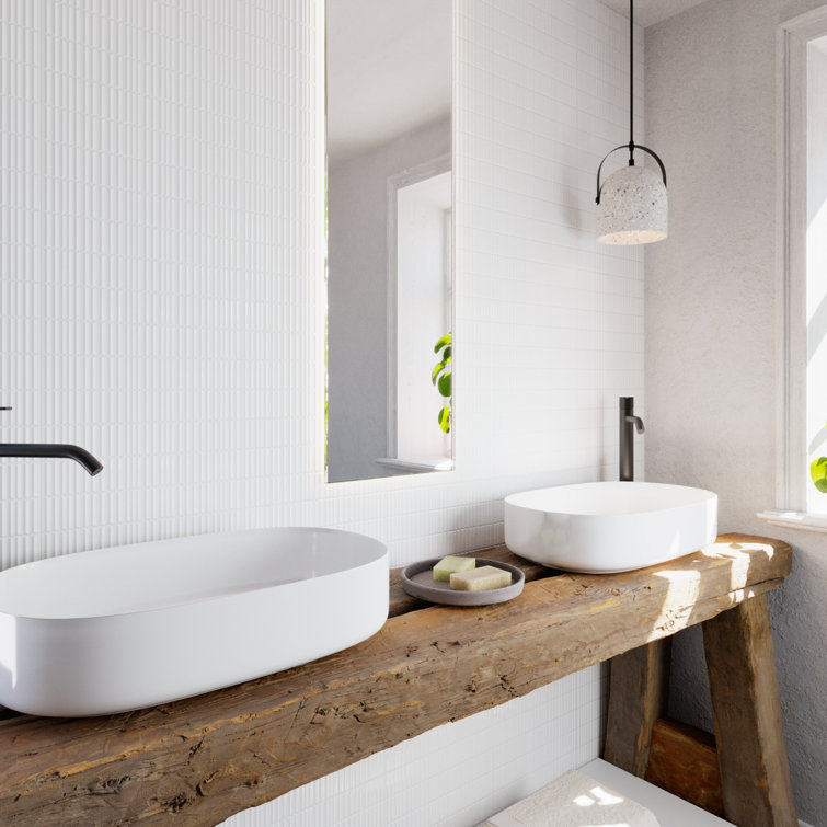 Nova White Glossy Ceramic Subway Wall Tile, 2x12