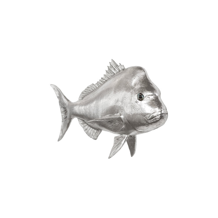 Silver Resin Australian Snapper Fish Wall Sculpture