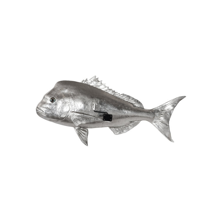 Silver Resin Australian Snapper Fish Wall Sculpture