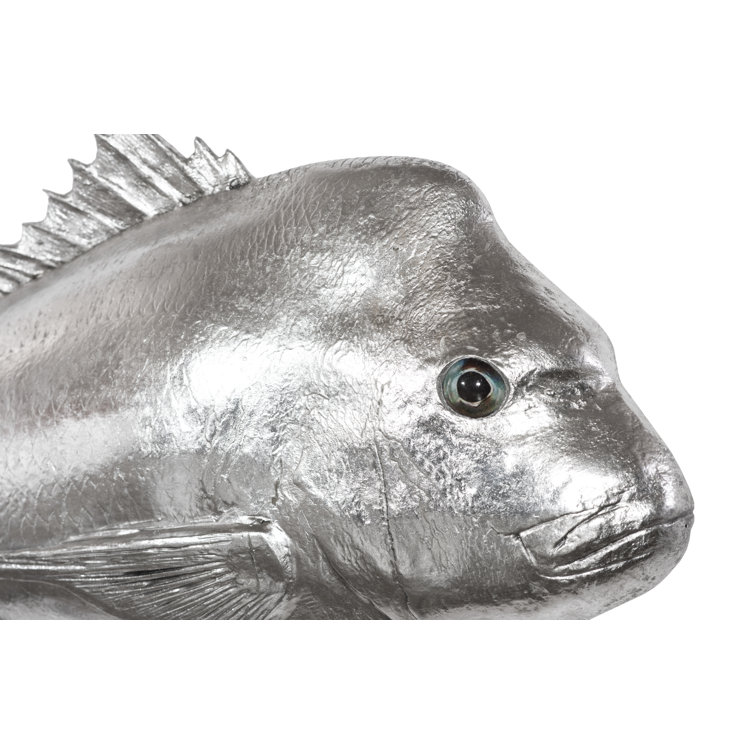 Silver Resin Australian Snapper Fish Wall Sculpture