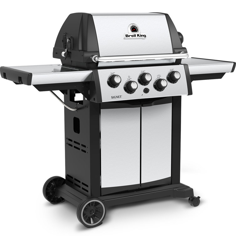 Stainless Steel 3-Burner Propane Gas Grill with Rotisserie and Side Burner