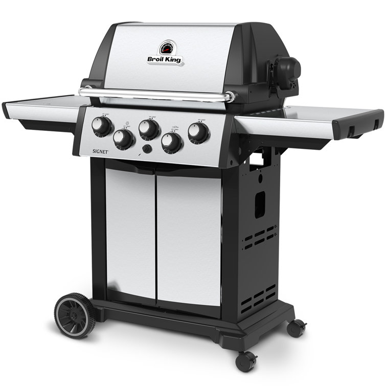 Stainless Steel 3-Burner Propane Gas Grill with Rotisserie and Side Burner