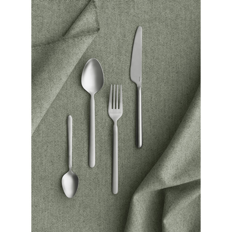 Stella Matte Stainless Steel 16-Piece Flatware Set