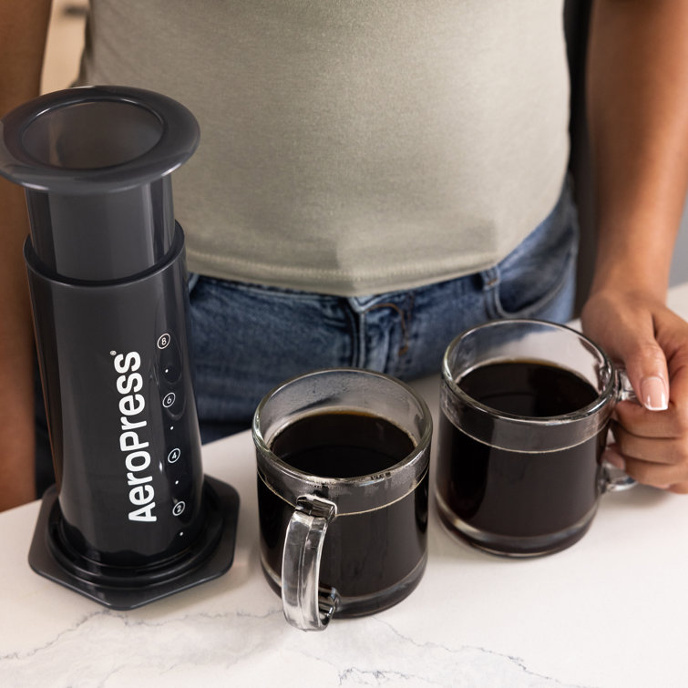AeroPress XL Large Black Manual Coffee Press with Tritan Carafe