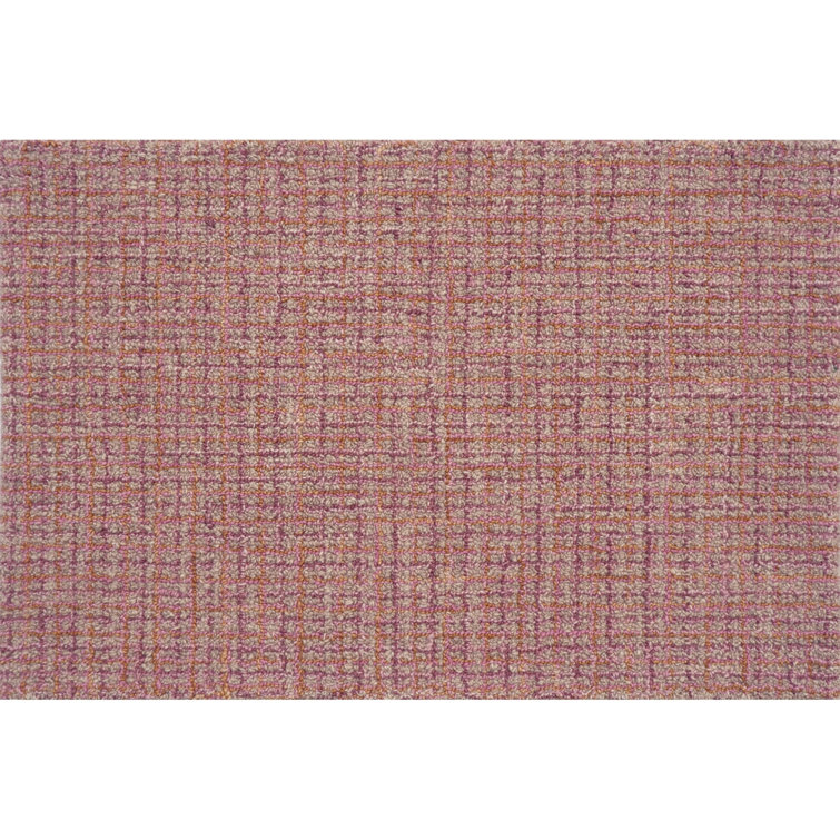 Spice Pink Hand-Tufted Wool Rectangular Area Rug 2' x 3'